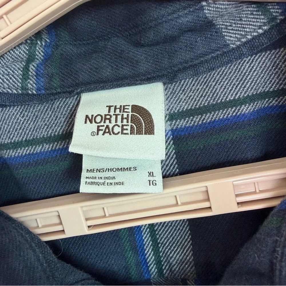 The North Face Arroyo Shirt Men Sz XL Blue Flannel Outdoor Preppy Thick Gorpcore